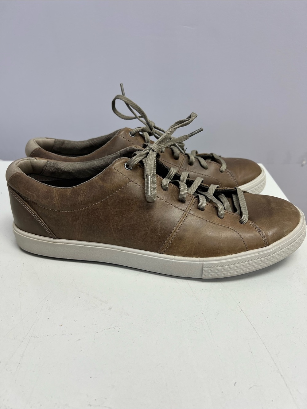Merrell Brindle Brown Leather Low-Top Lace-Up Sneakers Men’s 11 - Picture 7 of 11